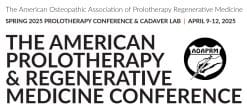 American Osteopathic Association of Prolotherapy Regenerative Medicine Spring Conference 2025